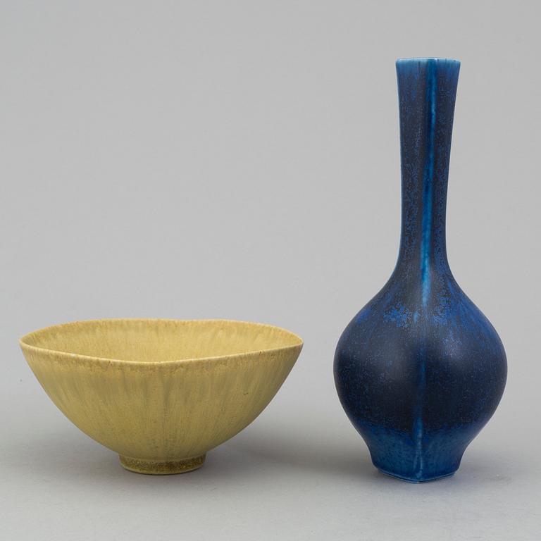 BERNDT FRIBERG vase and bowl for Gustavsberg studio.