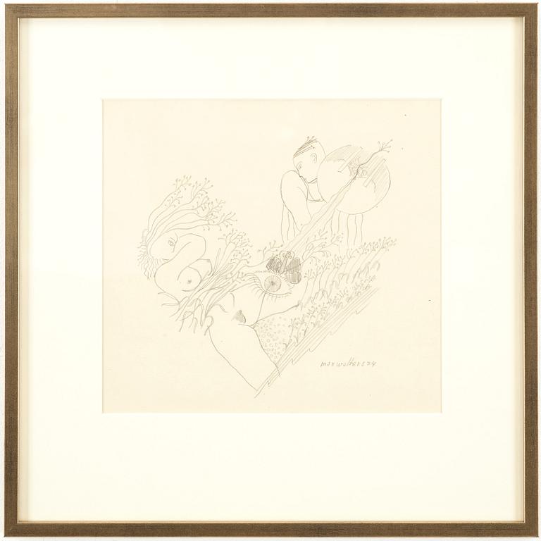 MAX WALTER SVANBERG, drawing signed and dated.