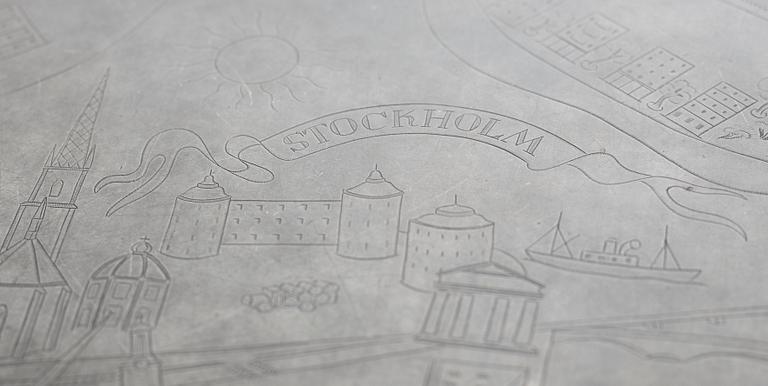 JOSEF FRANK & NILS FOUGSTEDT, soffbord, Firma Svenskt Tenn, Stockholm 1960.