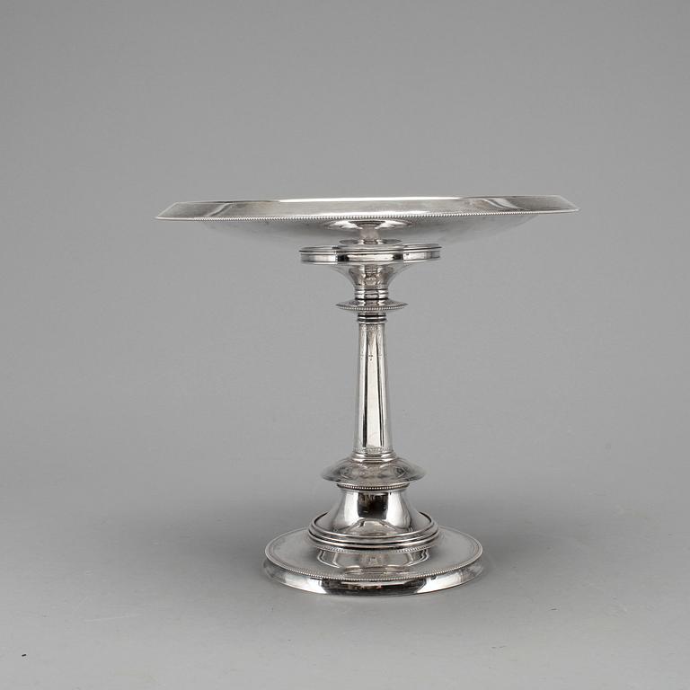 KAKFAT, silver, silver, empirestil, J Tostrup, 1882. Norge. Vikt 790 gram.