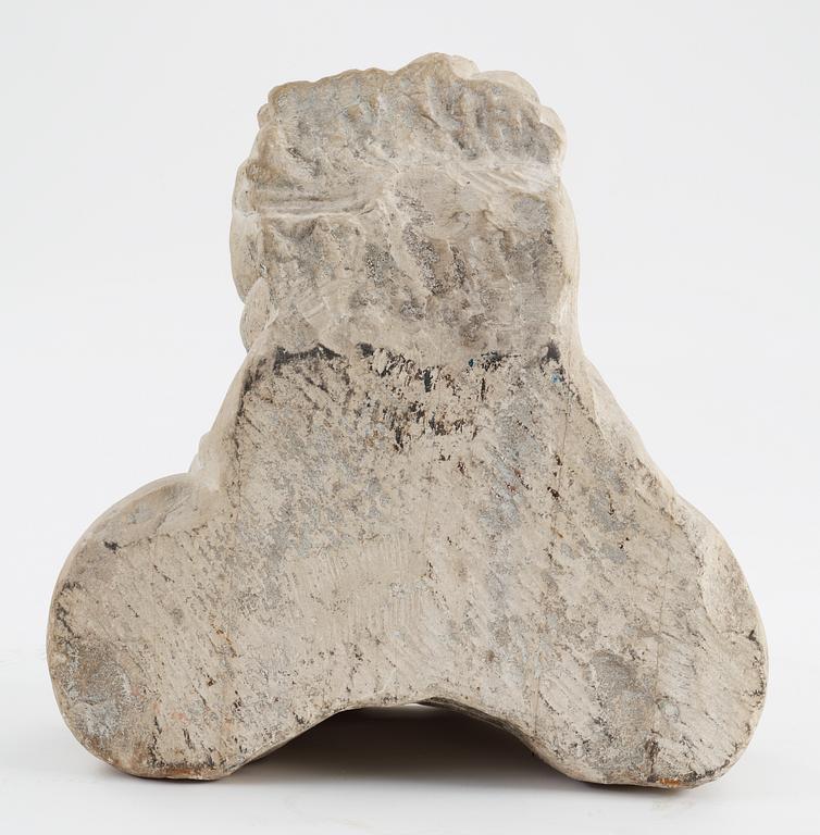 A Swedish Baroque 1630/40's sandstone bust.