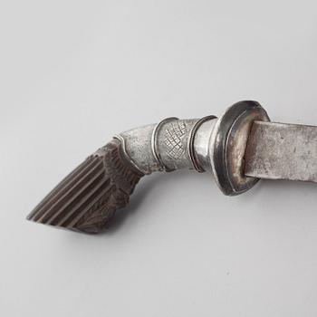 A Javanese luwuk sword, probably from the 19th century.