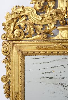Spegel, av Burchard Precht (verksam i Stockholm 1674-1738), Karolinsk Barock.