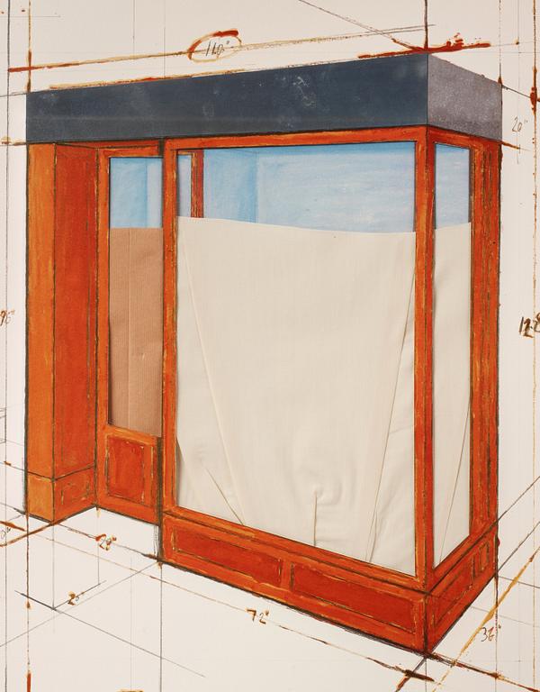 Christo & Jeanne-Claude, "Orange Store Front, Project".