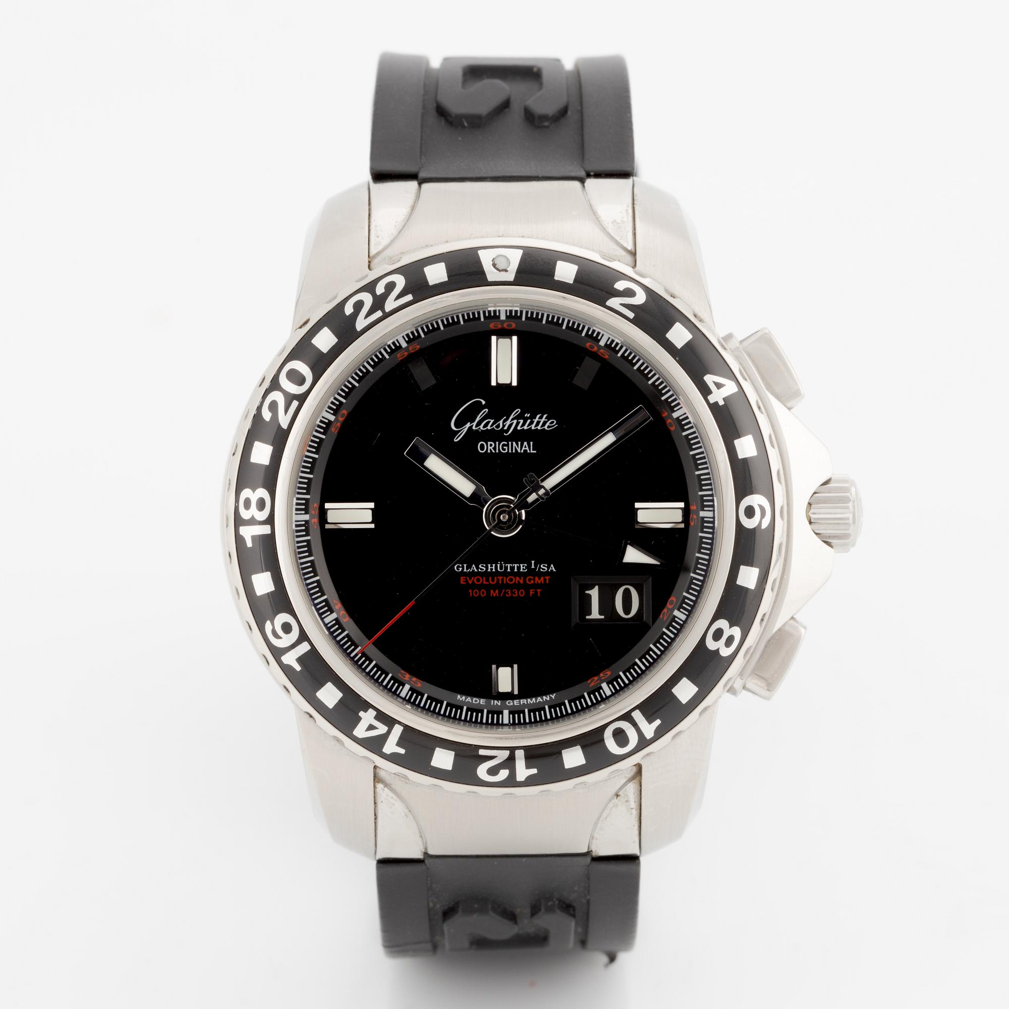 Glashutte Original Sport Evolution GMT armbandsur 42 mm. Bukowskis