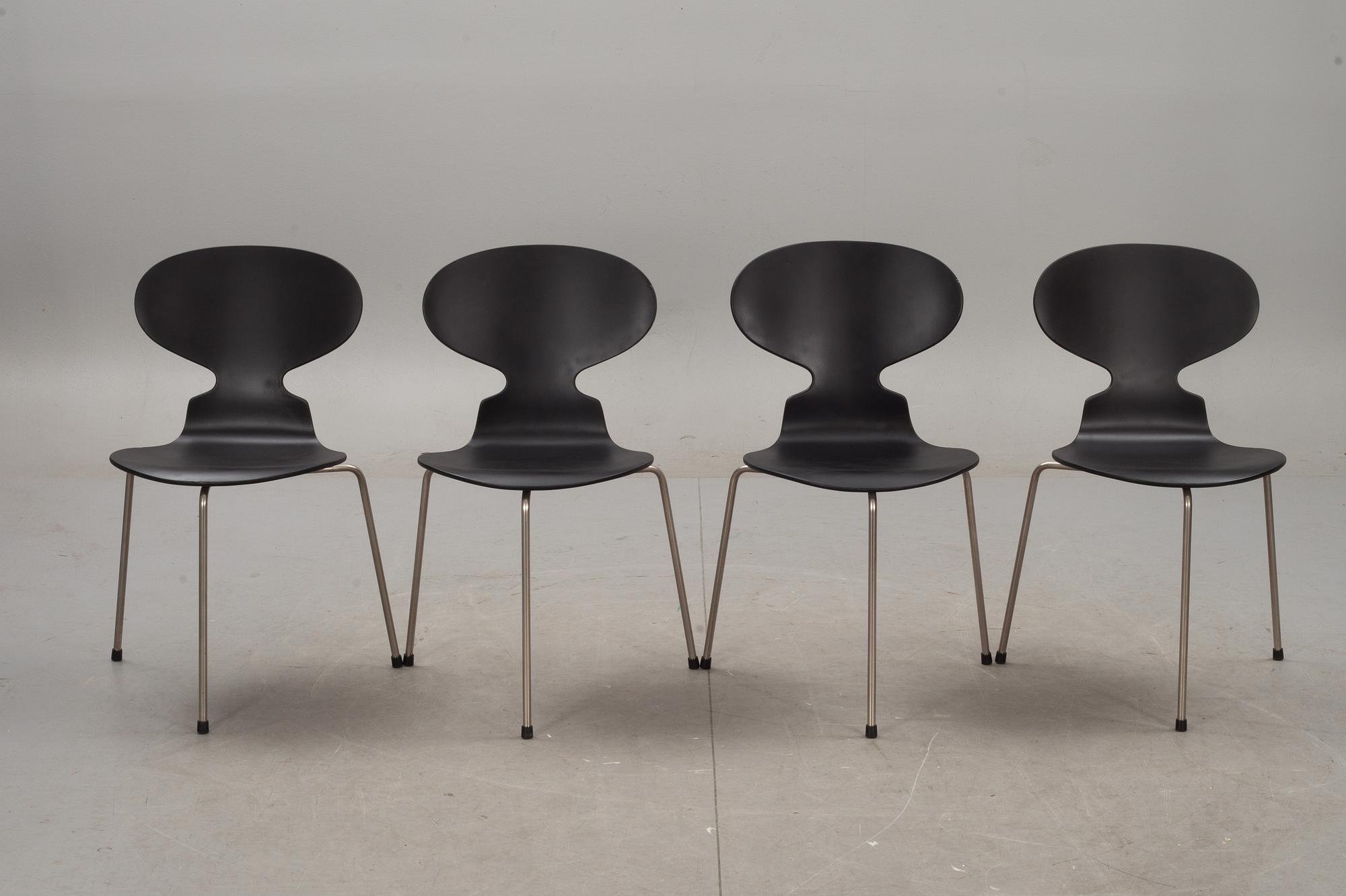 STOLAR, 4 st, "Myran", Arne Jacobsen, Fritz Hansen.