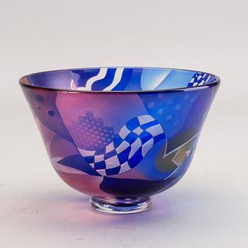 Bertil Vallien, skål, glas, Kosta Boda Studio Edition 26/90 305881004.