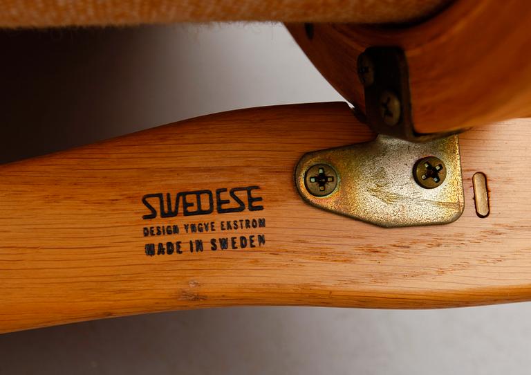 FÅTÖLJ, Lamino, Yngve Ekström, Swedese, 1900-talets andra hälft.