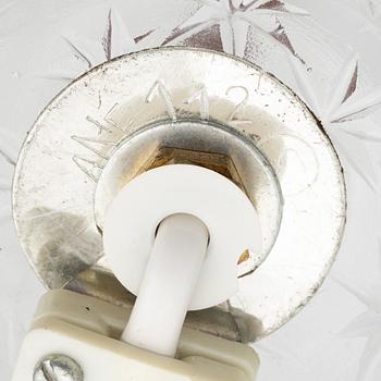 A pair of table lamps from Nybro, second half of the 20th Century.