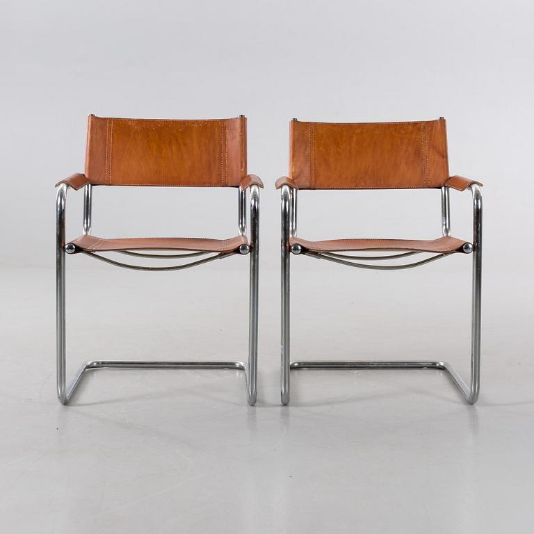A PAIR OF ITALIAN LINA VEAM ARMCHAIRS, 1970/80's.