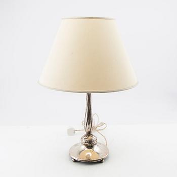 K Anderson Lamp Base Silver Stockholm 1927.