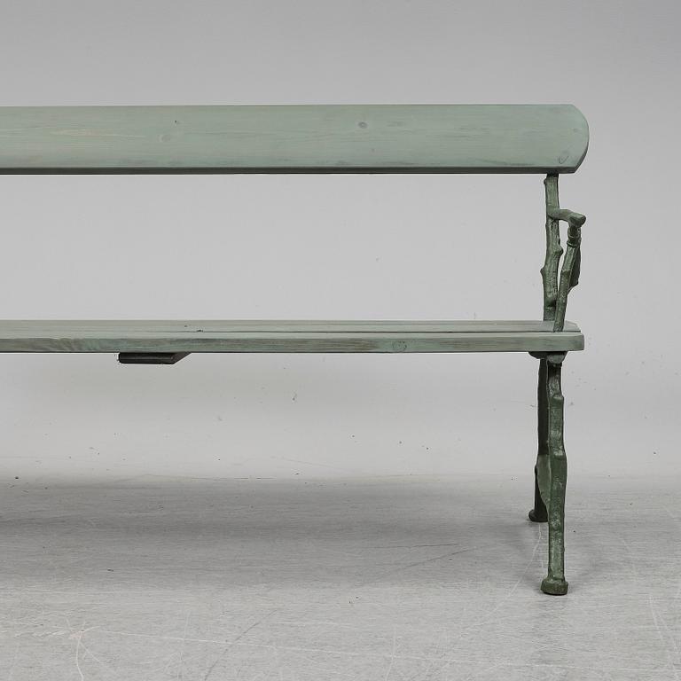 TRÄDGÅRDSSOFFA, Bolinders verkstäder, Stockholm, omkring 1900.