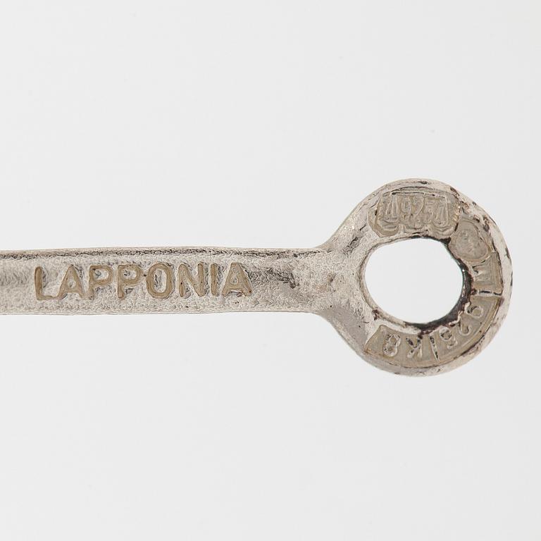 Zoltan Popovits, halsband, sterlingsilver och ebenholts, Lapponia 1987.