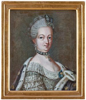 Lorens Pasch d y, "Drottning Sofia Magadalena" (1746-1813) och "Konung Gustaf III" (1746-1792).