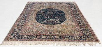 Rug, Kirman Millefleur, approx. 250 x 150 cm.