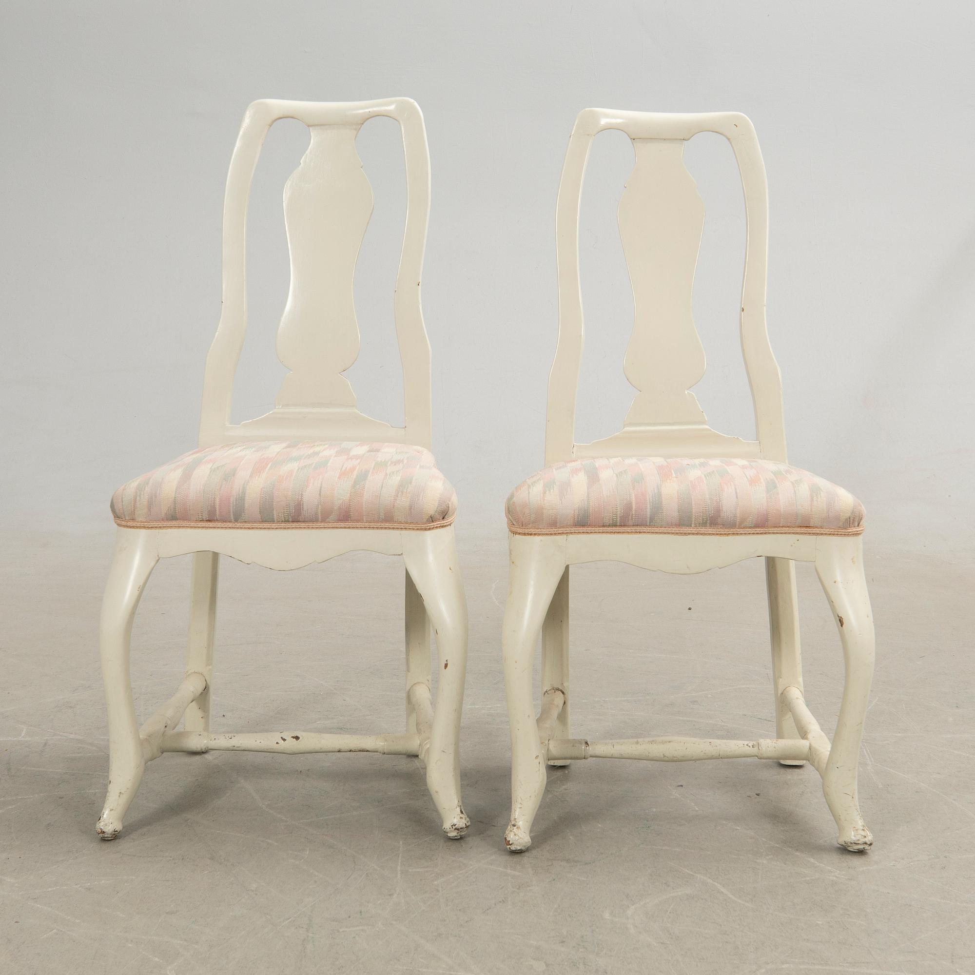 Chairs, a pair, late Baroque.