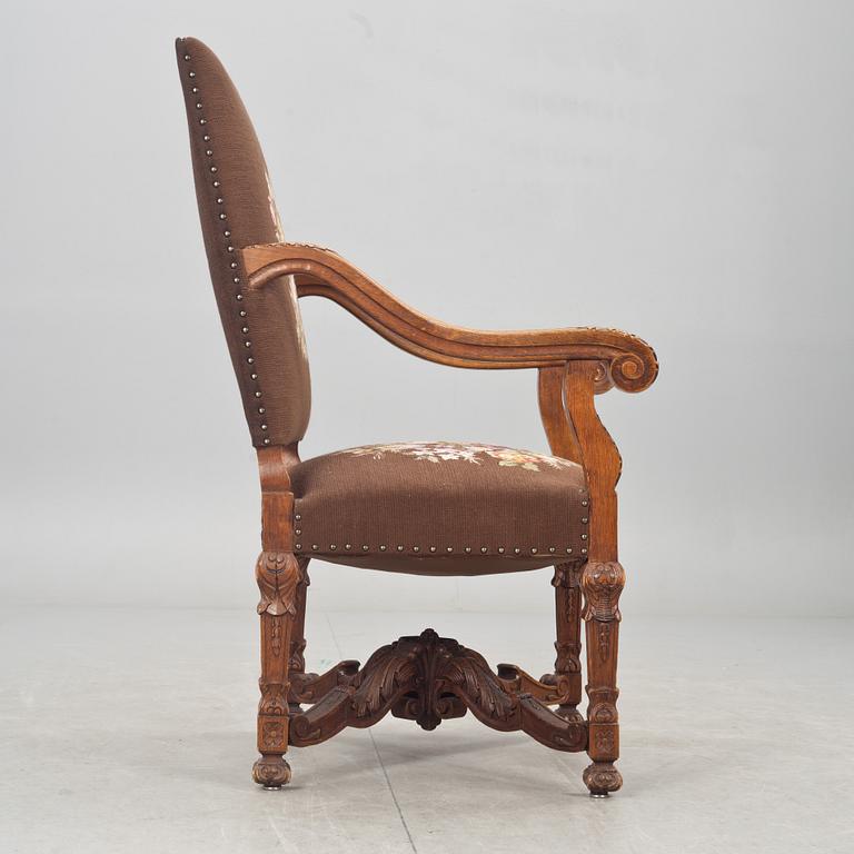 KARMSTOL, barockstil, 1900-tal.
