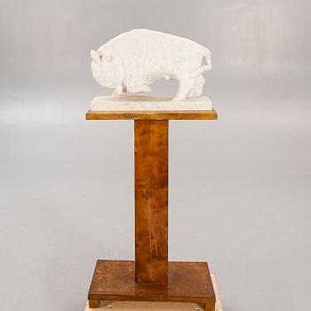 Carl Emil Fontell, skulptur signerad marmor.