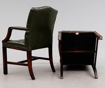 KARMSTOLAR, 1 par, England, 1900-talets andra hälft.