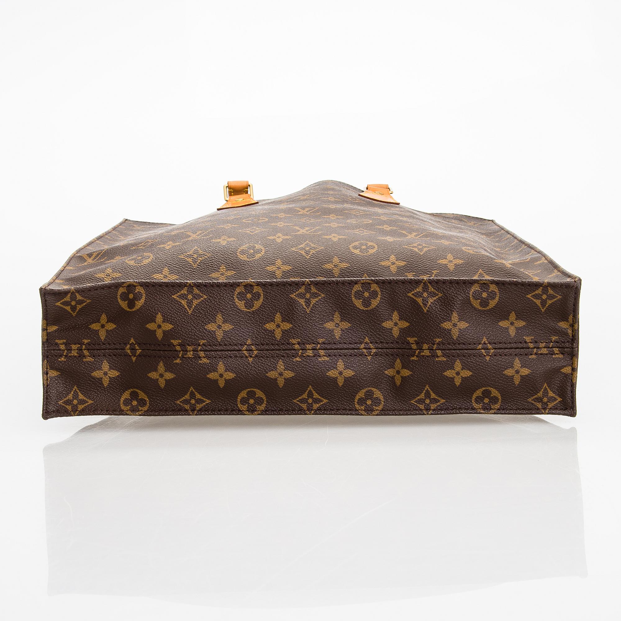 Louis Vuitton, Monogram Canvas 'Sac Plat Tote' Bag.