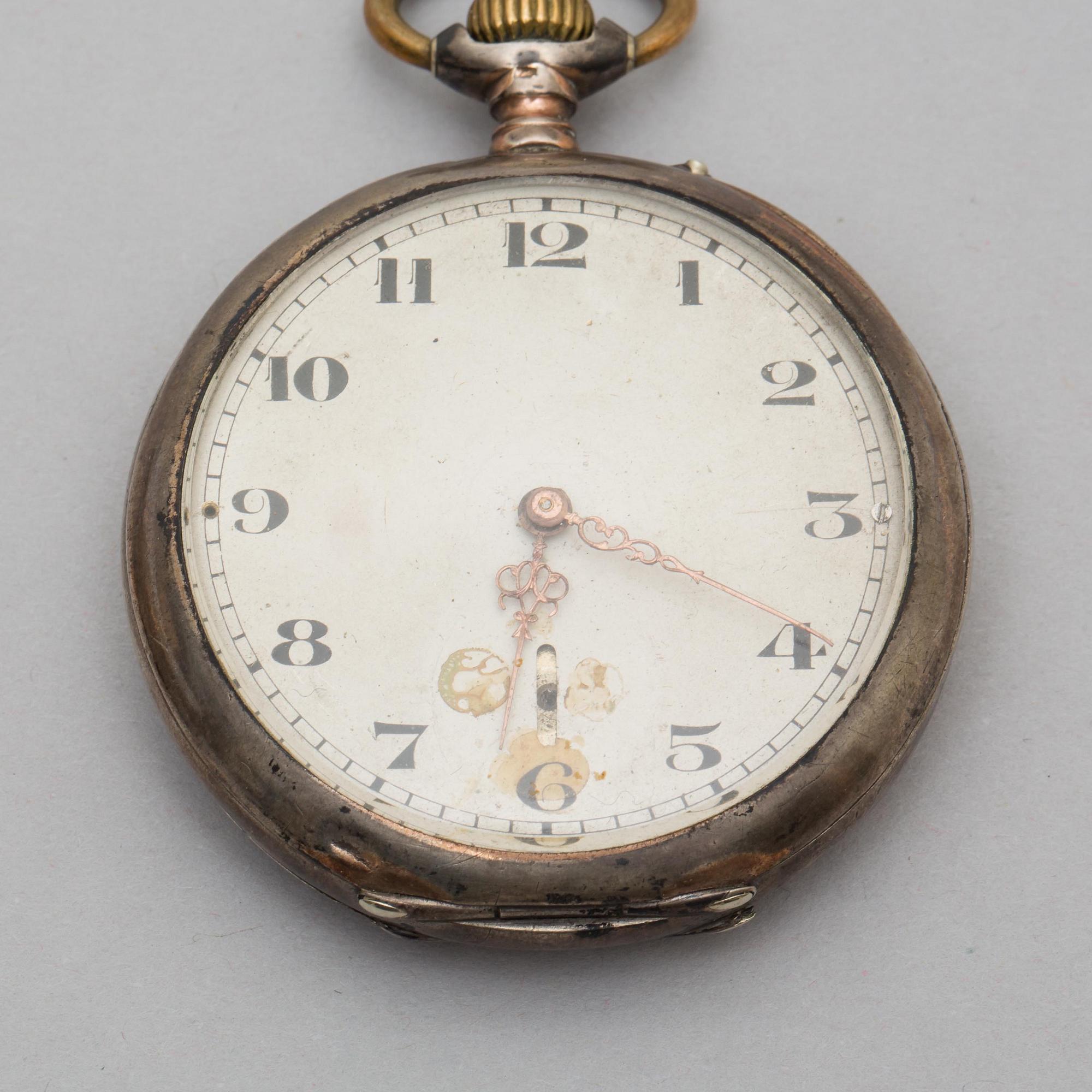 FICKUR, 2 st. Silver resp. 14k guld.