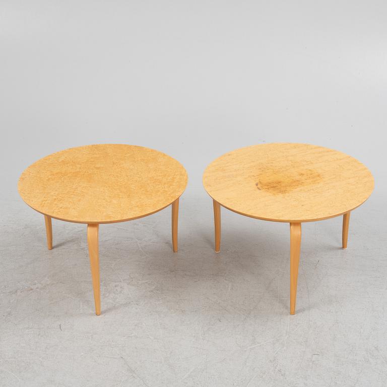 Bruno Mathsson, side table, a pair of "Annika" for DUX, second half of the 20th century.