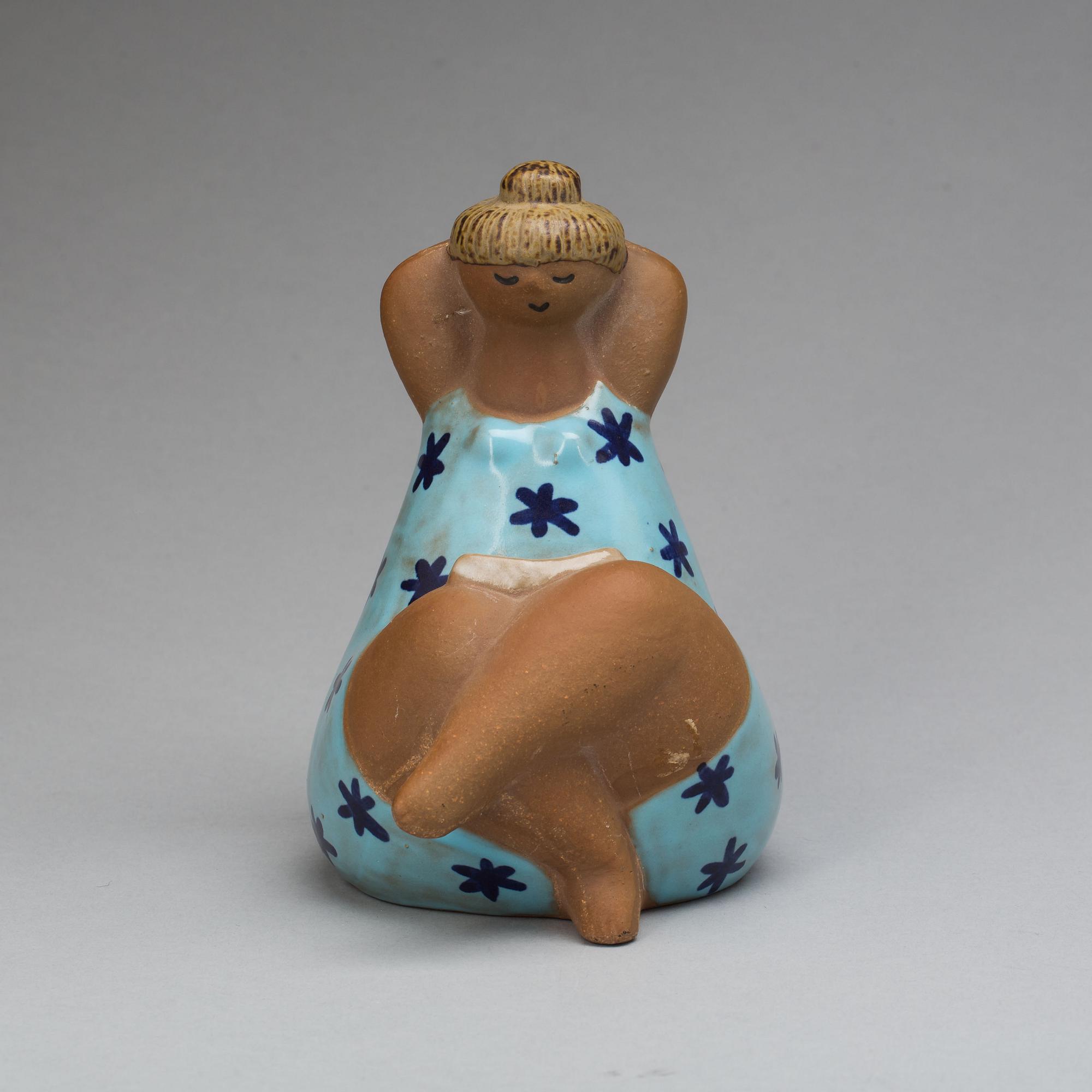 FIGURIN, stengods, "Emma", Lisa Larson, Gustavsberg. 1900-tal.