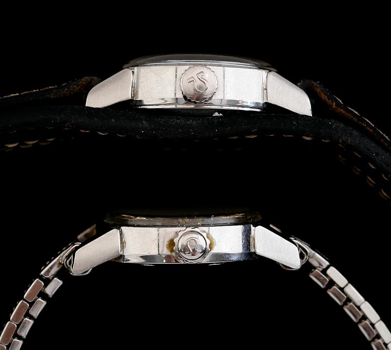 ARMBANDSUR, 2 st, stål, Omega Seamaster.