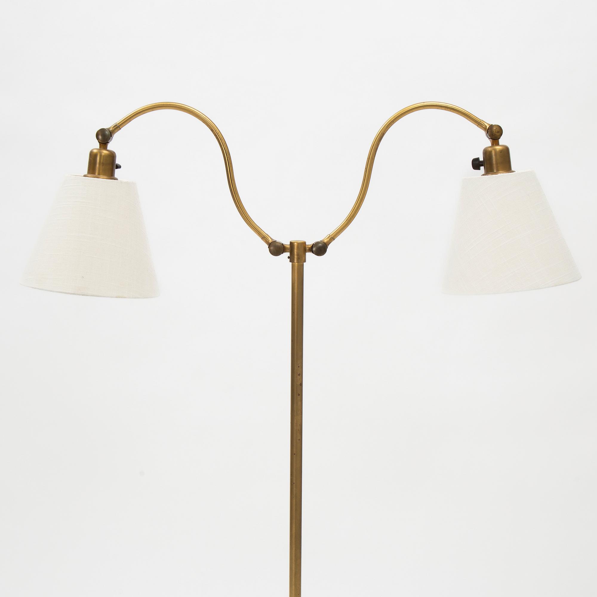 Einar Bäckströms metallvarufabrik, golvlampa modell "5005", 1940-50-tal.