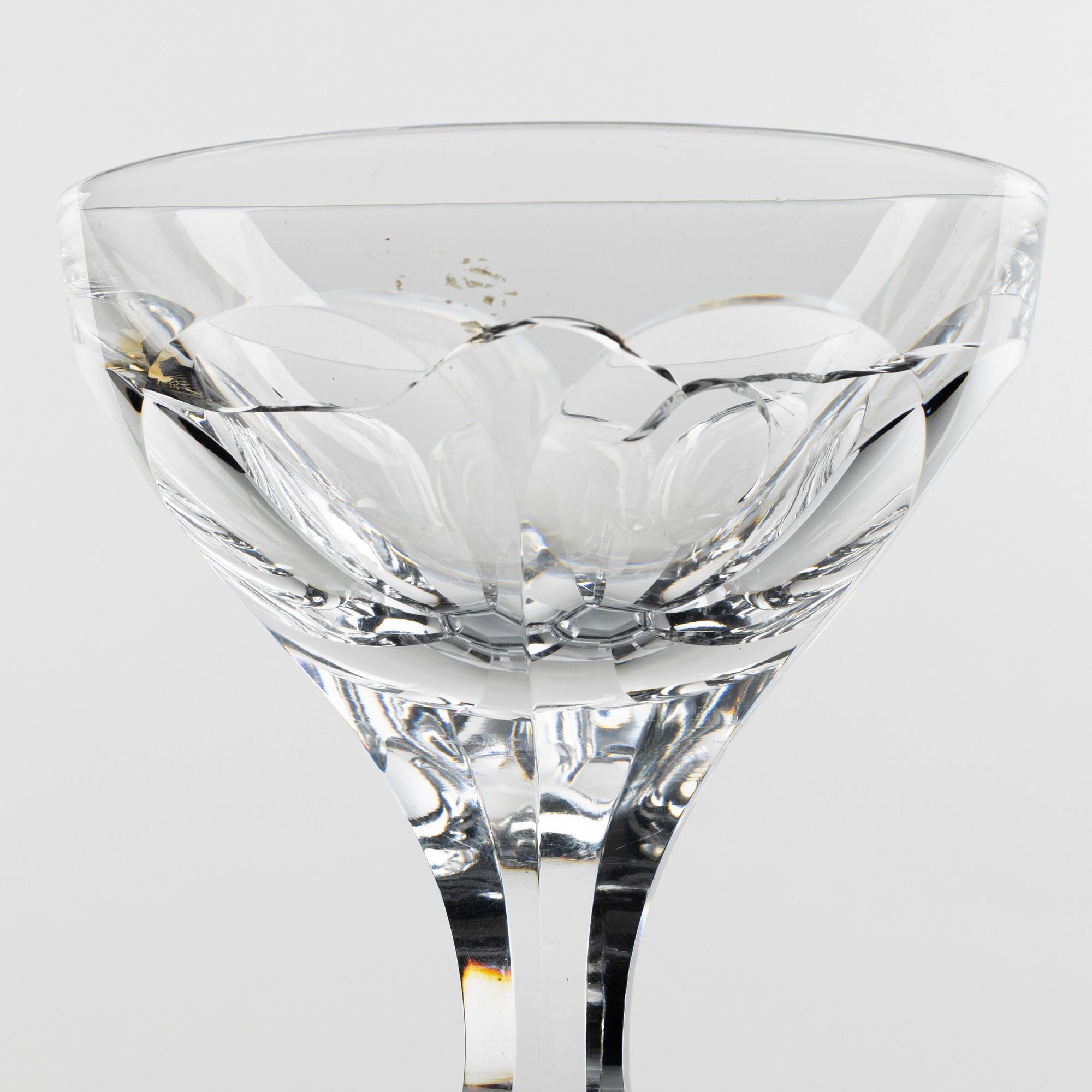 Elis Bergh, glasservis, 96 delar,  "Rosersberg", Kosta.