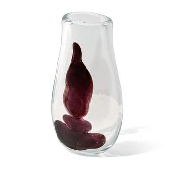 Fulvio Bianconi, Vase 'A Macchie', model 4321, signed Venini Murano Italia. Ca. 1950.