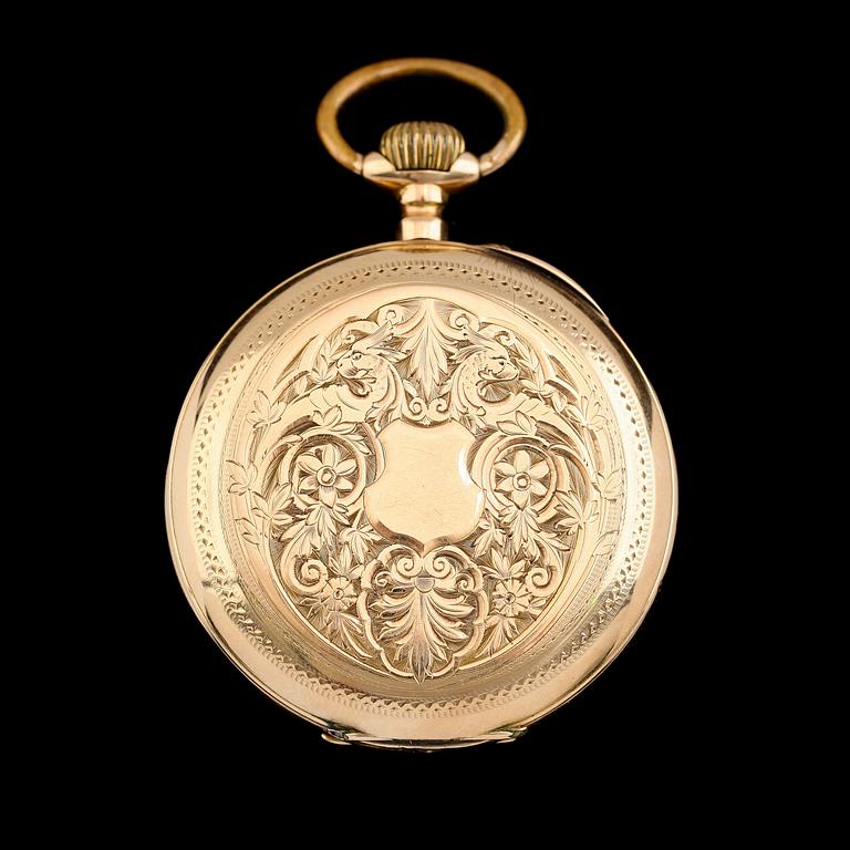 FICKUR, 14K guld, 1900-talets första hälft.