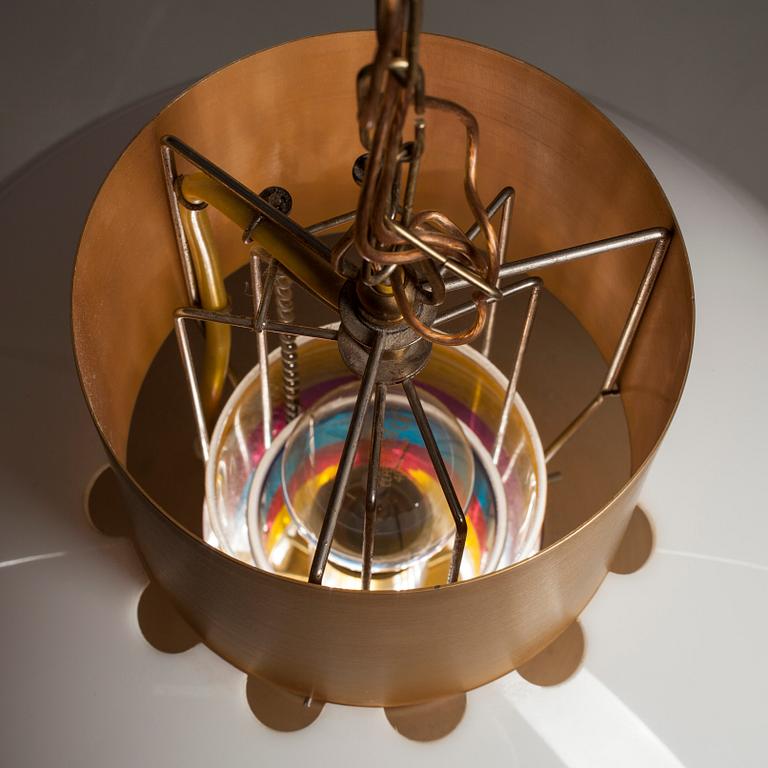 TAKLAMPA, 1970-tal. Tot. höjd 69 cm.