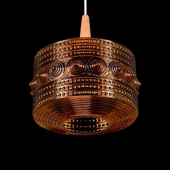 HELENA TYNELL, A pendant ceiling light, Flygsfors glasbruk, Sweden 1960s/1970s.