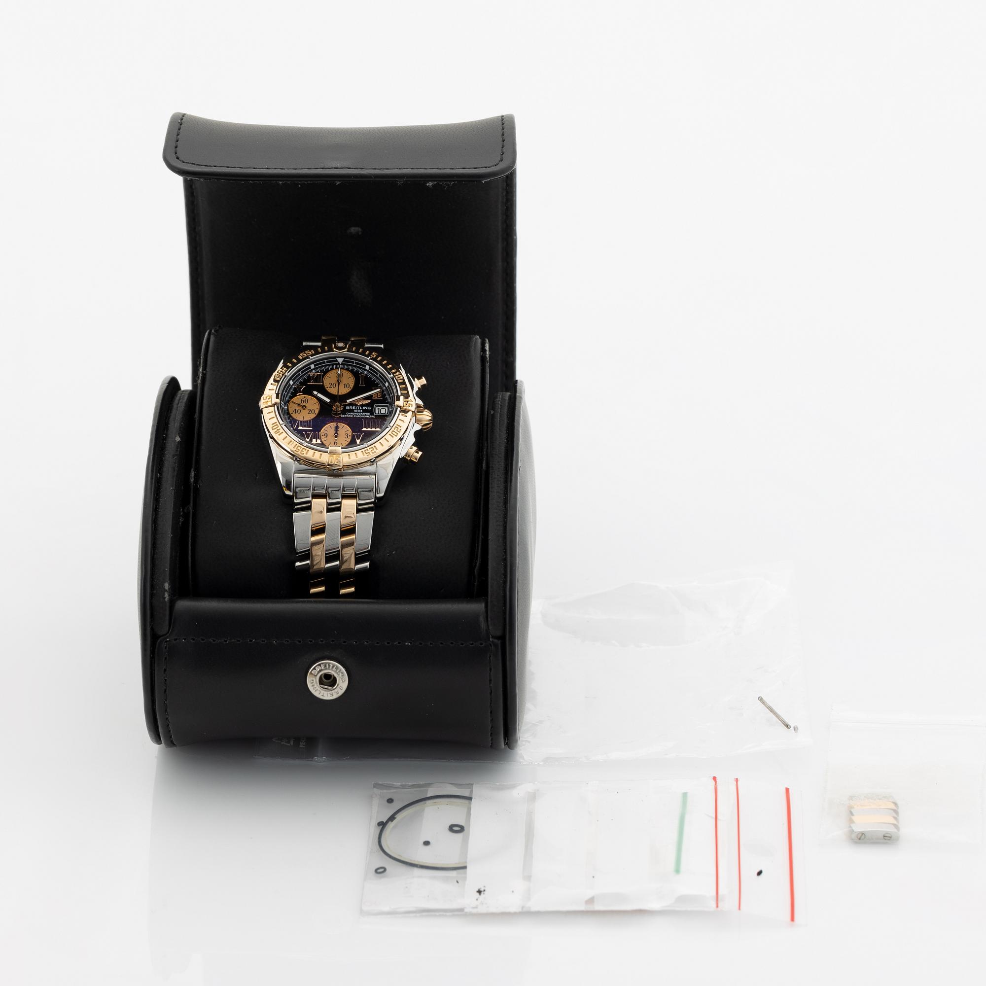 Breitling, Chrono Cockpit, chronograph, wristwatch, 39 mm.