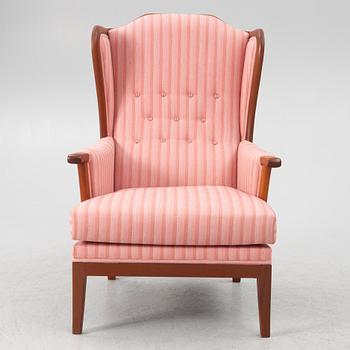 Carl Malmsten, armchair, "The Housefather", OH Sjögren, 1988.