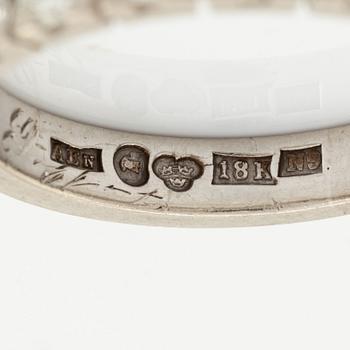 White gold and brilliant cut diamond ring.