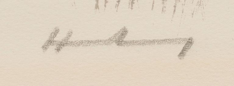 HANS HARTUNG, färglitografi, signerad och numrerad 50/100.