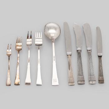 A 43-piece set of 'Tähkä' silver cutlery, Finnish hallmarks.