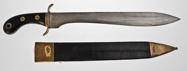 FASKINKNIV SAMT HILLEBARD, bla Sverige och 1800-tal.