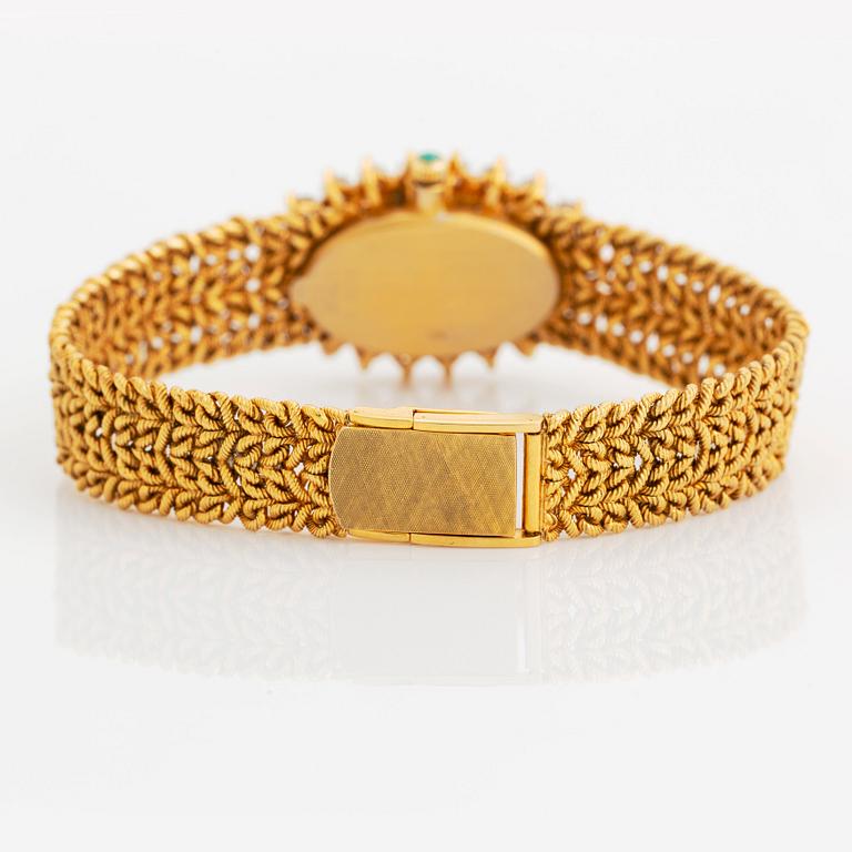 Armbandsur Chopard för Kutchinsky 18K guld med tavla av turkos och med diamantkrans.