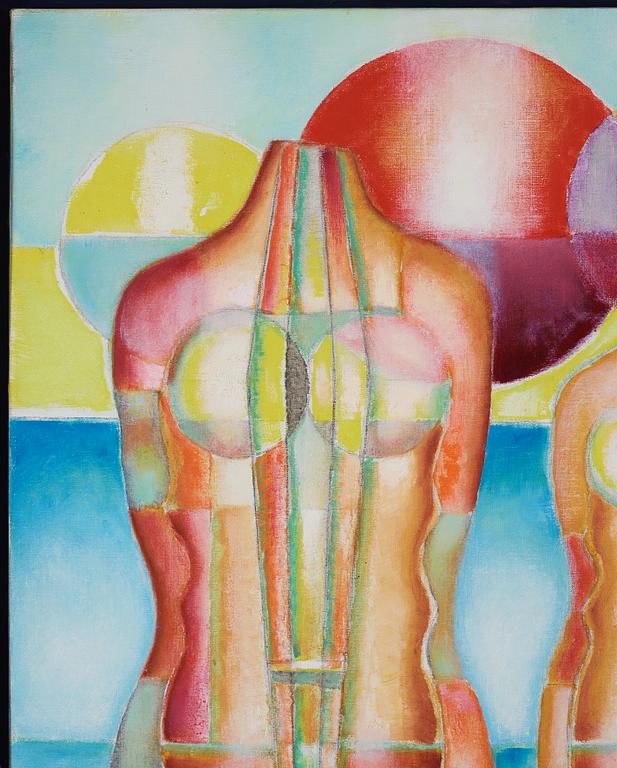 Erik Olson, oil on canvas, signed and dated -81.