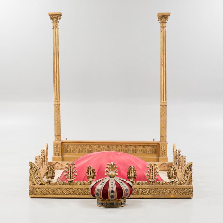 A 19th and 20th century empire baldaquin.