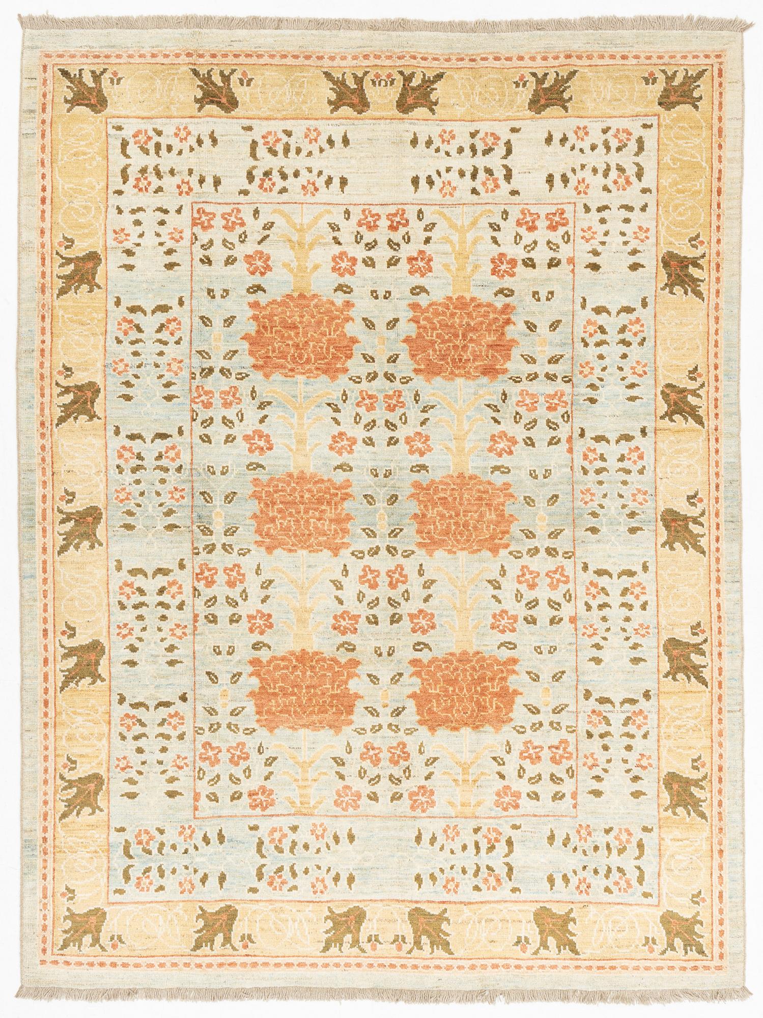 Matta, västpersisk, Arts and Crafts mönster, 330 x 256 cm.