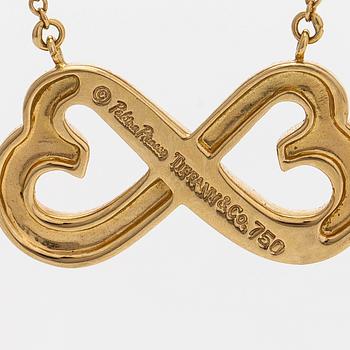 Tiffany & Co, Paloma Picasso, a "Double Loving Heart" necklace in 18K gold.