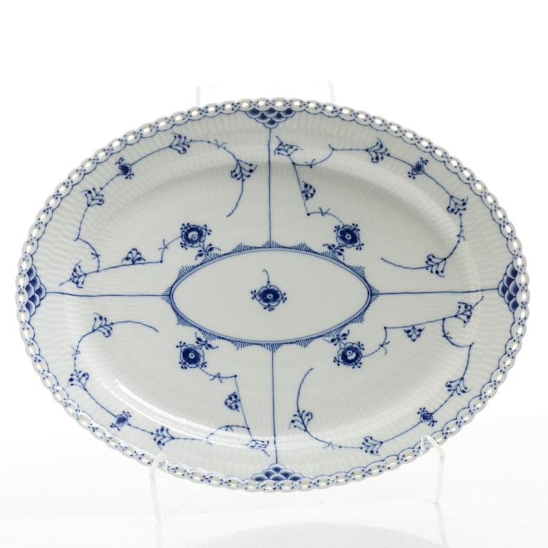 Royal Copenhagen, 14 'Blue Fluted Full Lace' tableware pieces, Denmark, 1960-73.