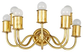 502. A Josef Frank brass seven lights wall lamp, Svenskt Tenn.