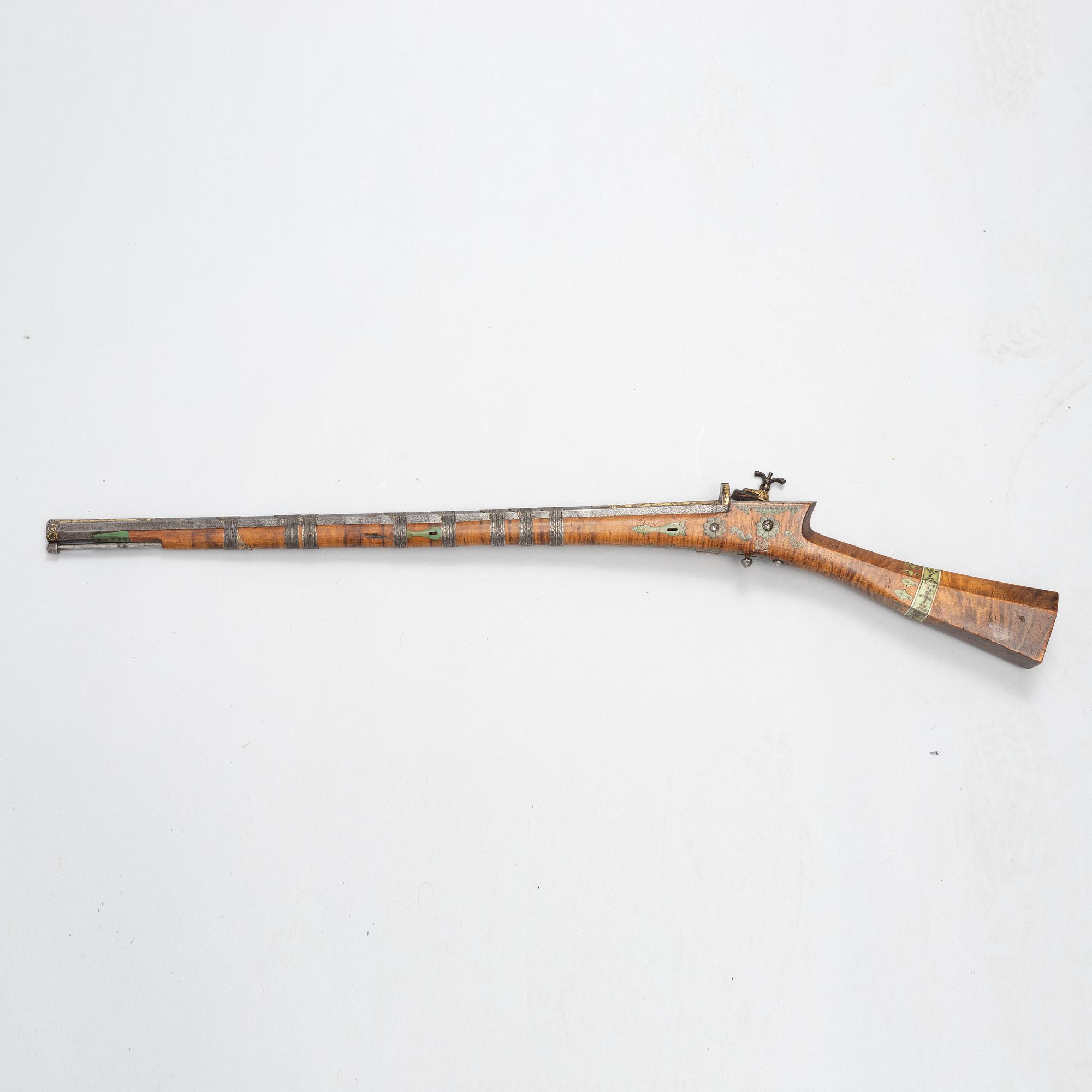 Flintlåsgevär, ottomanskt, 1700-talets slut.