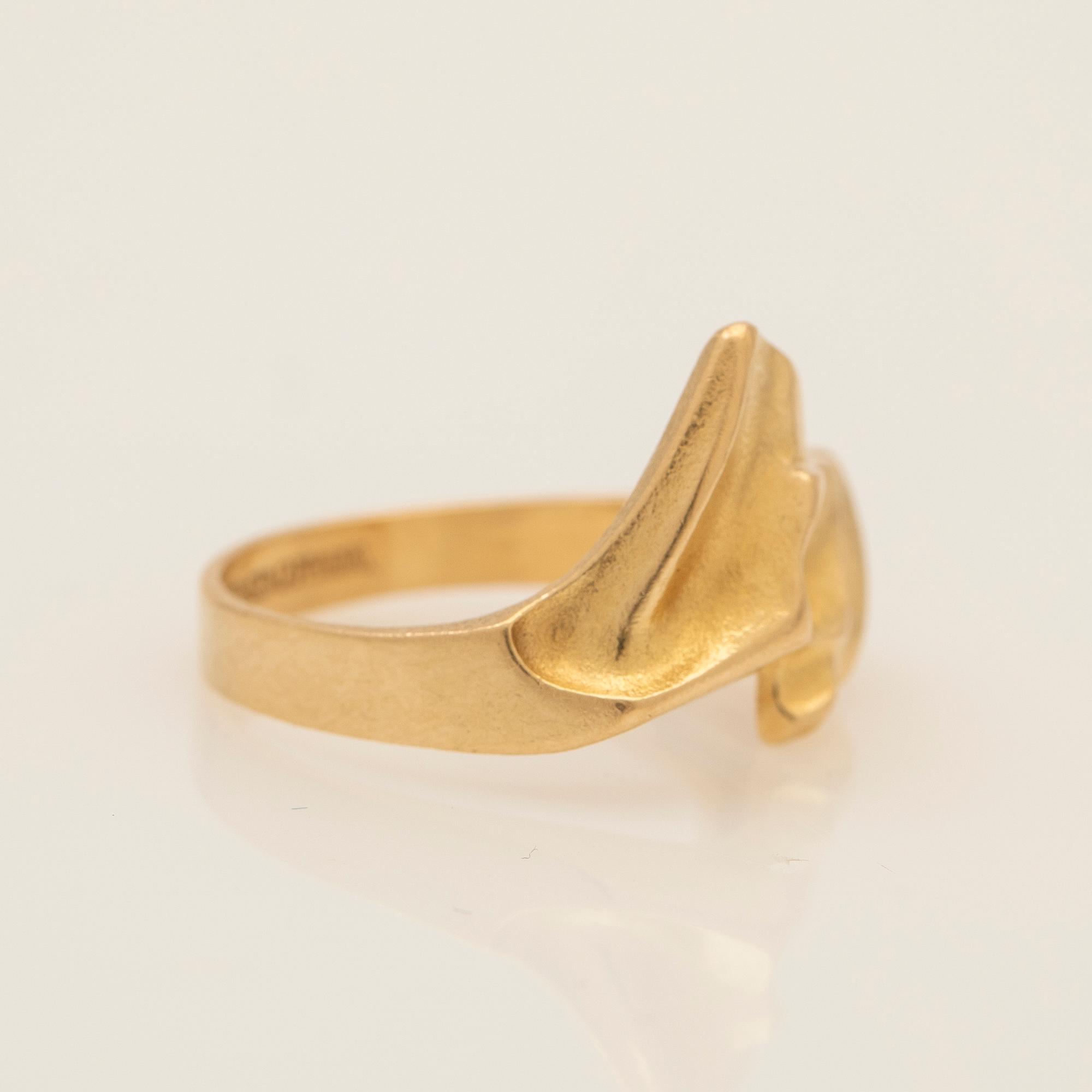 Björn Weckström, ring, 18K gold, Lapponia, Finland.