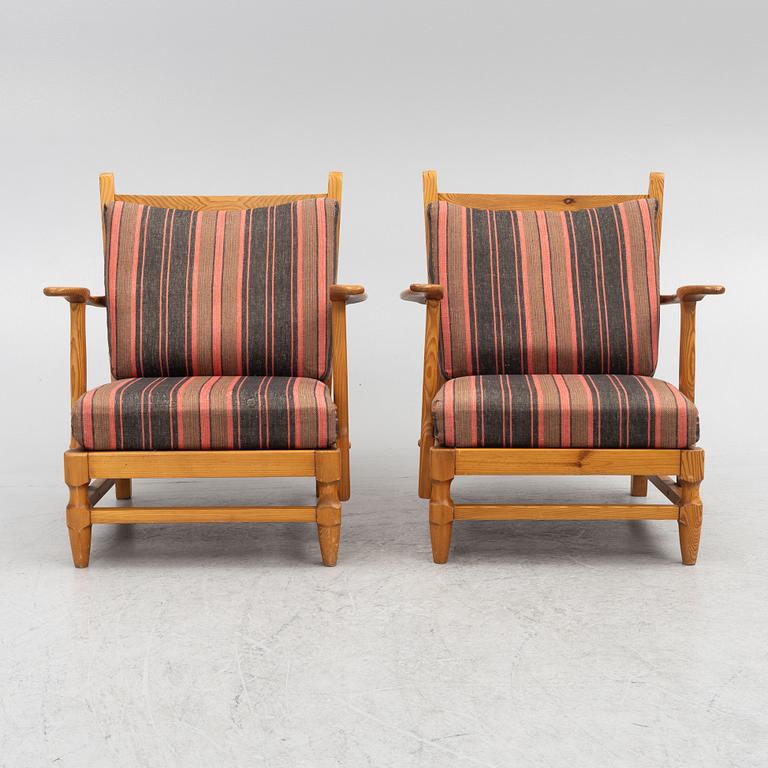 Gunnar Göpert, armchairs, a pair, sports cabin model, "Åre", 1940s/50s.